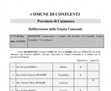 Adesione della CittÃ  di Conflenti (CZ) al Comitato No Lombroso