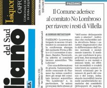 Il Comune aderisce al Comitato No Lombroso per riavere i resti di Villella