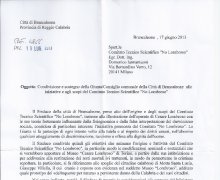 Comunicazione da parte del Sindaco di Brancaleone (PA)