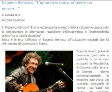 Eugenio Bennato: â€œLâ€™ignoranza non puoâ€™ avere un museoâ€¦â€