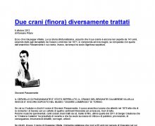 Due crani (finora) diversamente trattati