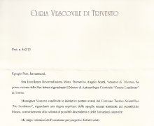 Consenso del Vescovo di Trivento S.E.R. Mons. Domenico Angelo Scotti