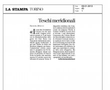 Teschi Meridionali - La Stampa - Torino