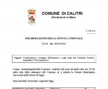La CittÃ  di Calitri (AV) ha aderito al Comitato No Lombroso