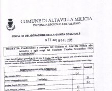 Adesione delal CittÃ  di Altavilla Milicia al Comitato No Lombroso