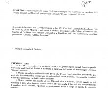 La CittÃ  di Barletta ha aderito al Comitato No Lombroso