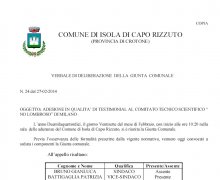 La CittÃ  di Isola di Capo Rizzuto (KR) ha aderito al Comitato No Lombroso