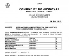 La CittÃ  di Domusnovas (Carbonia Iglesias) ha aderito al Comitato No Lombroso