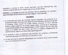 La CittÃ  di Grumo Appula (BA) ha aderito al Comitato No Lombroso