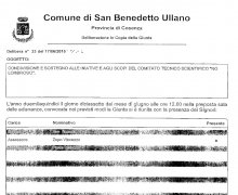 La CittÃ  di San Benedetto Ullano Ã¨ Testimonial del Comitato No Lombroso