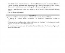 La CittÃ  di Falerna aderisce al Comitato No Lombroso