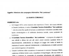 La CittÃ  di Fossato Serralta (CZ) ha aderito al Comitato No Lombroso