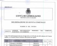 La CittÃ  di Gimigliano (CZ) ha aderito al Comitato No Lombroso