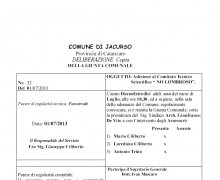 Adesione della CittÃ  di Jacurso (CZ) al Comitato No Lombroso
