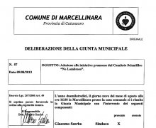La CittÃ  di Marcellinara (CZ) ha aderito al Comitato No Lombroso