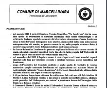 La CittÃ  di Marcellinara (CZ) ha aderito al Comitato No Lombroso