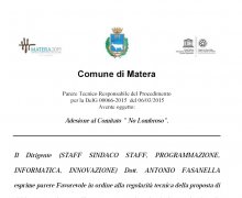 La CittÃ  di Matera Ã¨ Testimonial del Comitato No Lombroso