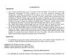 Adesione della Provincia di Catanzaro al Comitato No Lombroso