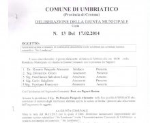 La CittÃ  di Umbriatico (KR) ha aderito al Comitato No Lombroso