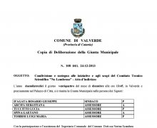 La CittÃ  di Valverde (CT) ha aderito al Comitato No Lombroso