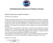 CONSAP (Confederazione Sindacale Autonoma Polizia) è Testimonial del Comitato No Lombroso