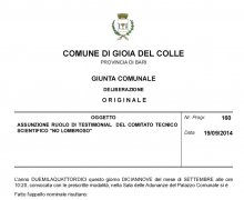 La CittÃ  di Gioia del Colle Ã¨ Testimonial del Comitato No Lombroso