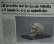 Il teschio del brigante Villella Ã¨ il simbolo del pregiudizio