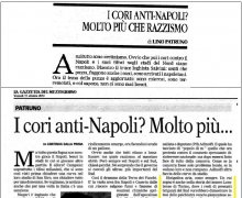 I cori anti-Napoli? Molto piÃ¹ che razzismo