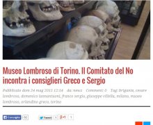 Museo Lombroso di Torino. Il Comitato del NO incontra i consiglieri Greco e Sergio