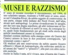 MUSEI E RAZZISMO