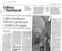 L'altro Lombroso: criticava i professori e studiava la MAGIA