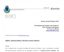 La CittÃ  di Binetto (BA) ha aderito al Comitato No Lombroso