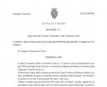 Delibera del Comune di Torino