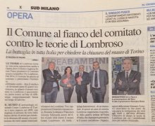 Il Comune al fianco del comitato contro le teorie di Lombroso