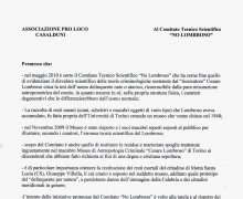 L'associazione Pro-Loco Casalduni è testimonial del comitato No Lombroso