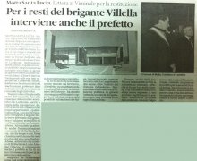 Per i resti del brigante Villella interviene anche il prefetto