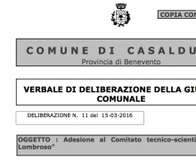 La CittÃ  di Casalduni è Testimonial del Comitato No Lombroso