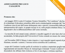 L'associazione Pro-Loco Casalduni è testimonial del comitato No Lombroso