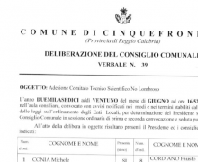 La Città di Cinquefrondi (RC) e Testimonial del Comitato No Lombroso