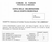 La Città di Furnari (ME) è Testimonial del Comitato No Lombroso