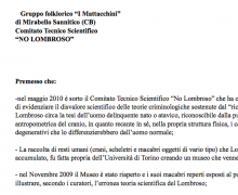 Il gruppo folklorico "I Mattacchini" è testimonial del Comitato No Lombroso