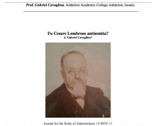 Fu Cesare Lombroso antisemita?